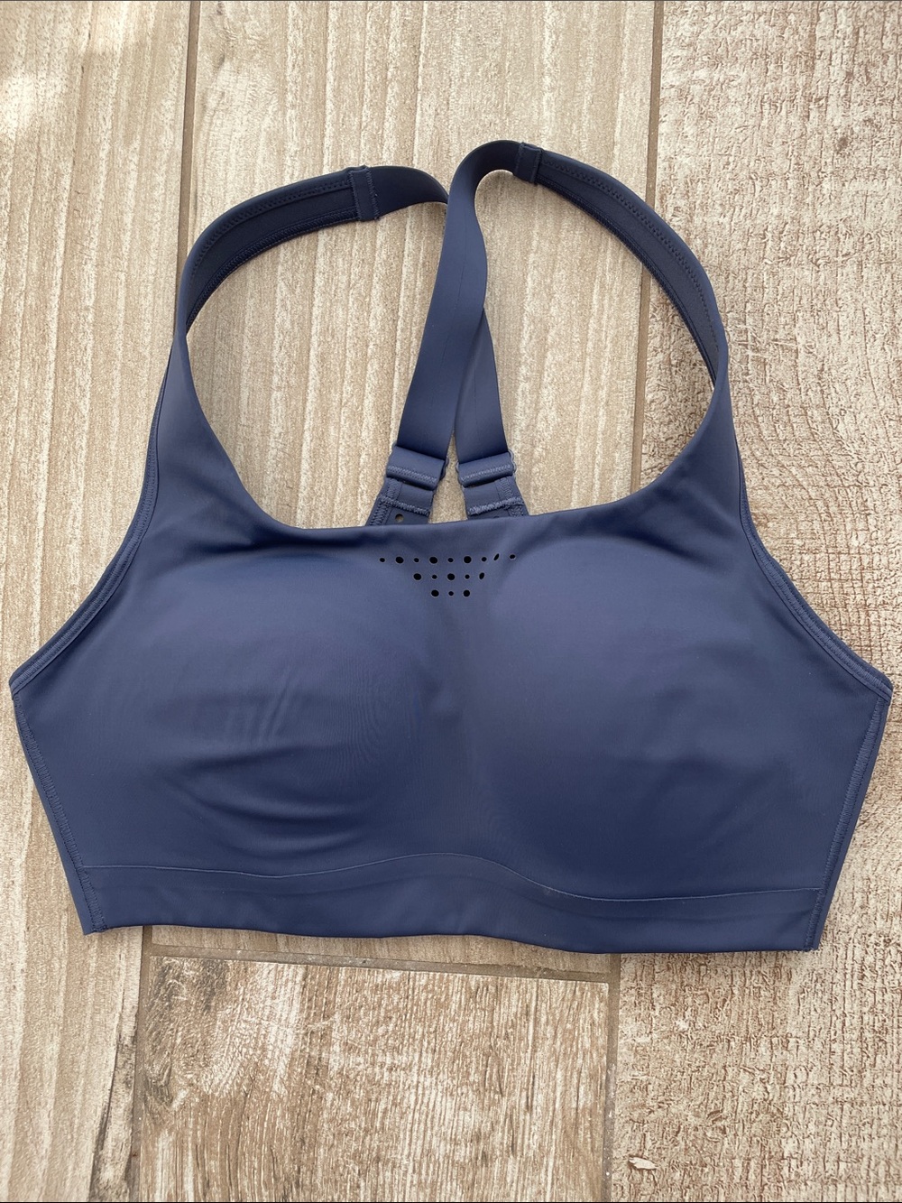 Athleta dusty blue sports bra, EUC